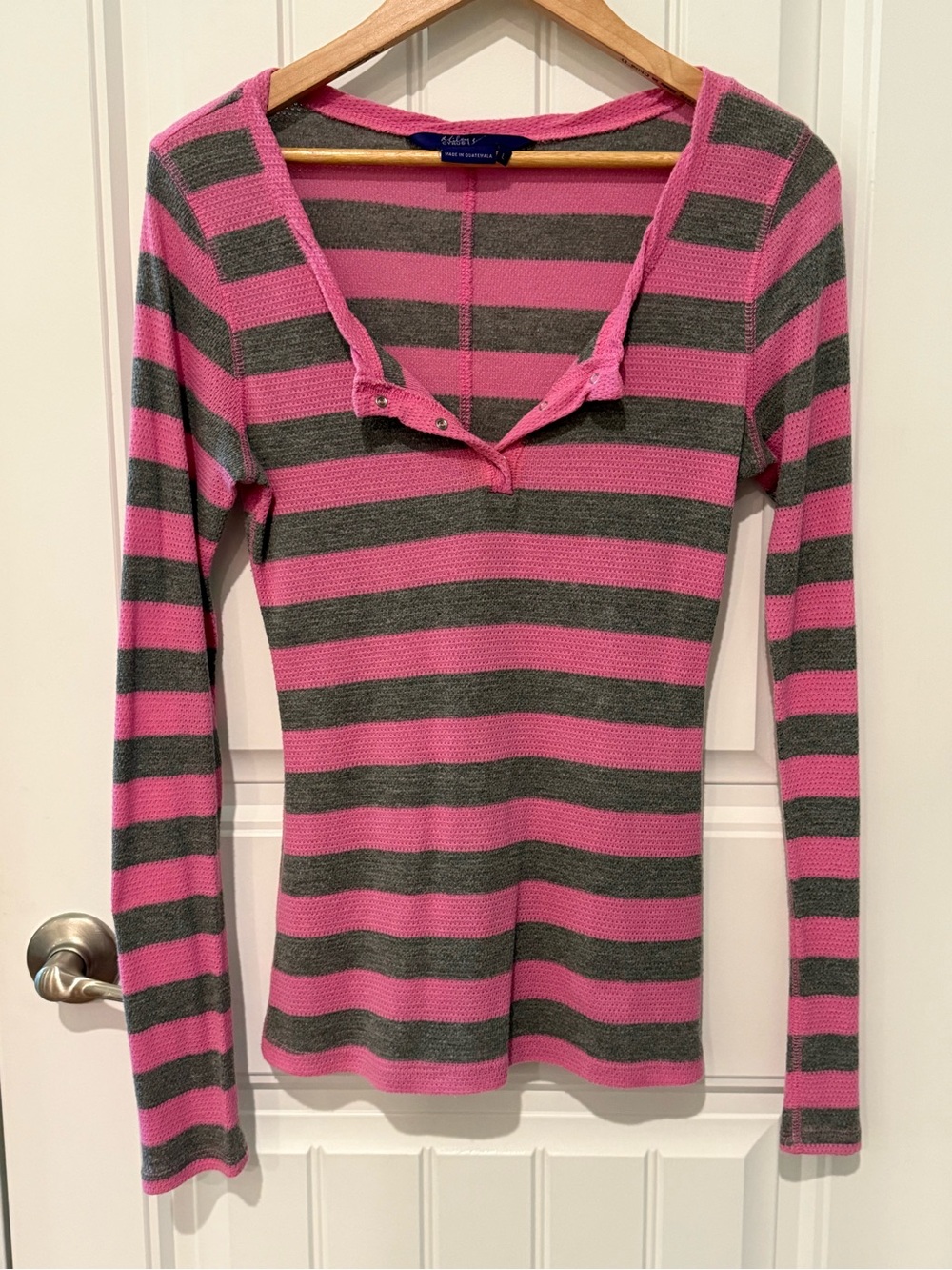 Miley Cyrus / Max Azara Striped Long-Sleeve Top Size L $10